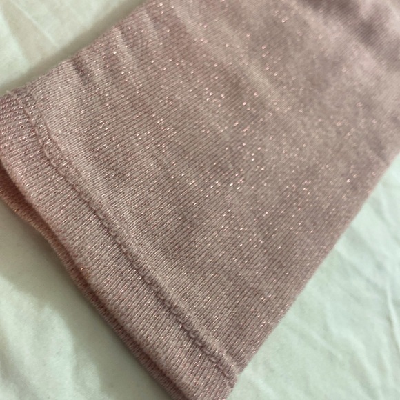 New-Pink Metallic Plunging V-Neck thong Bodysuit - Picture 2 of 7